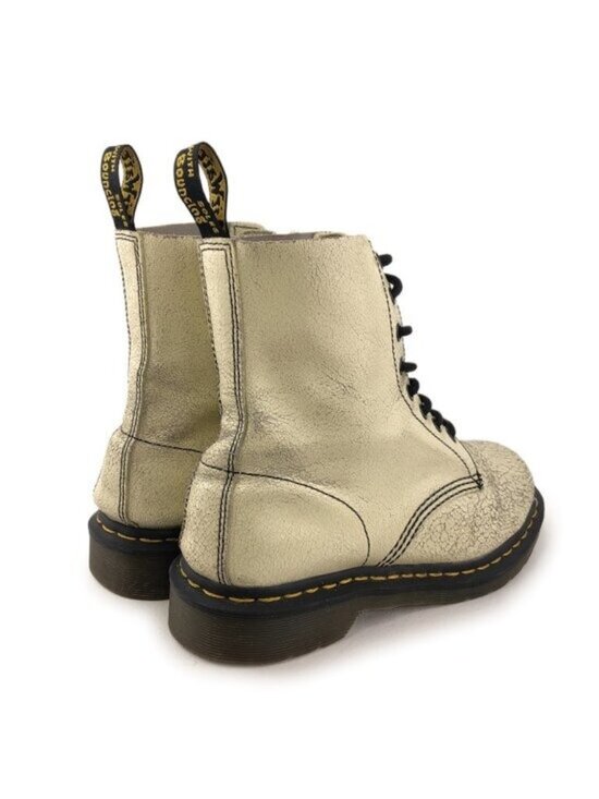 Dr. Martens Pascal Crackle White Leather Lace Up Boots 8 main image 12